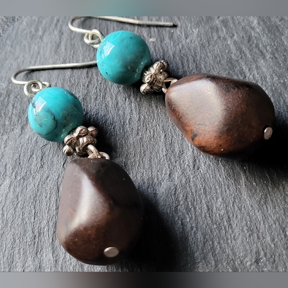 VINTAGE SET!! Turquoise Beaded - Picture 8 of 12